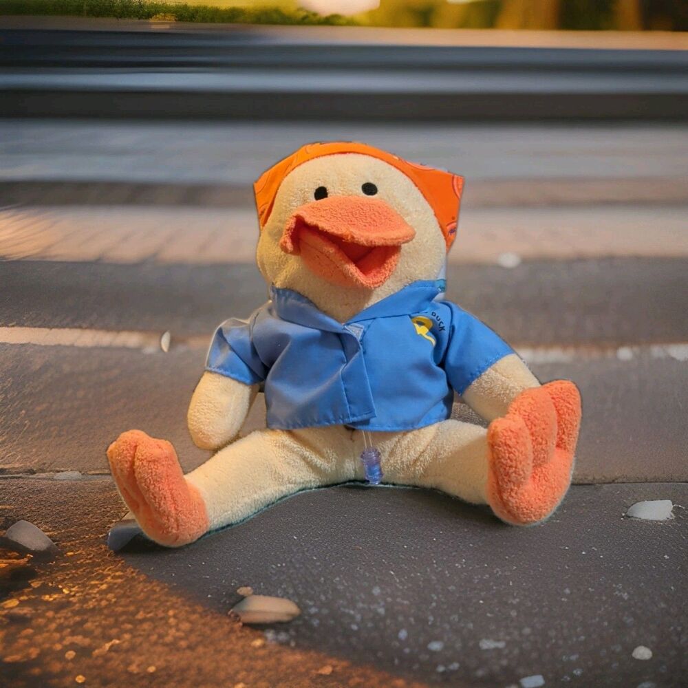 Gabe's Chemo Duck Program Plush Childhood Cancer Comfort Toy Hickman Line Scrubs